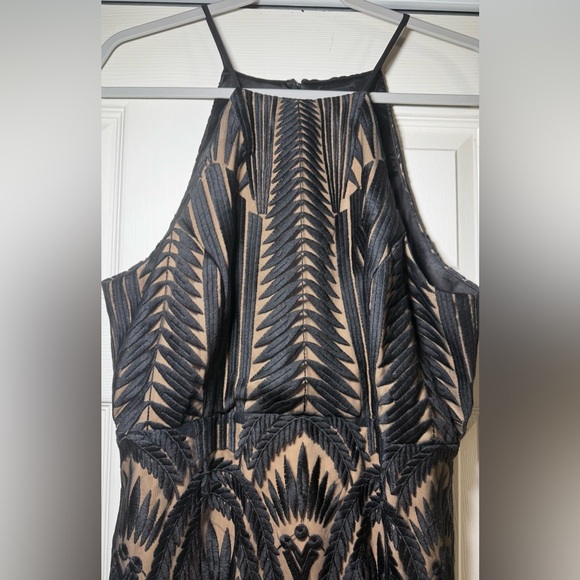 Bardot Black and Tan Patterned Cocktail Dress size 12 Women’s Worn Once. - Picture 2 of 9